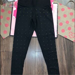 Victoria's Secret PINK rainbow rhinestone bling yoga leggings NWT small ❤️💚💙🩷